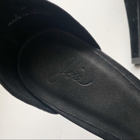 Joie • NWT Black Laser Cut Ankle Strap Heels - Picture 6 of 10